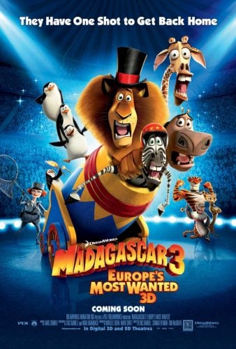 Madagascar 3 Europes Most Wanted (2012) มาดากัสการ์ 3 ข้ามป่าไปซ่าส์ยุโรป (เต็มเรื่องฟรี)